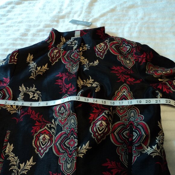 Women's Bicolor Medallion Short Jacket Pattern Black ***NWT*** - Picture 5 of 7